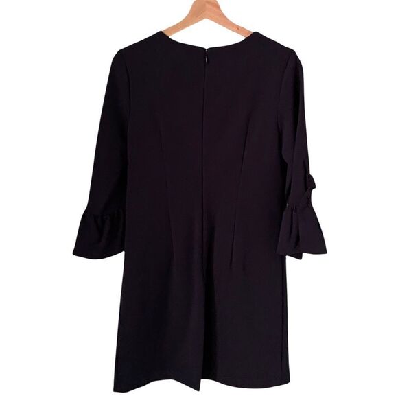 NWT Nanette Lepore Dark Navy Spring Bloom Bell Sleeve Dress in Size 2, 8, 12 - Picture 4 of 10